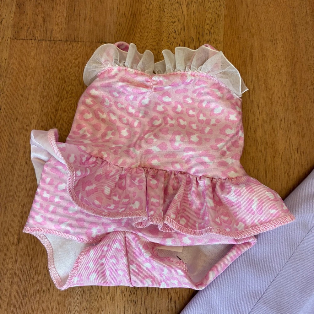 Vintage Samara 12M Doll Clothes Baby Girl Dress Swimsuit Shoes Fairy 4pc - Picture 4 of 16